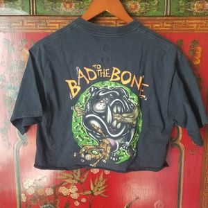 Vtg George Thorogood & the Destroyers Crop T-Shrit